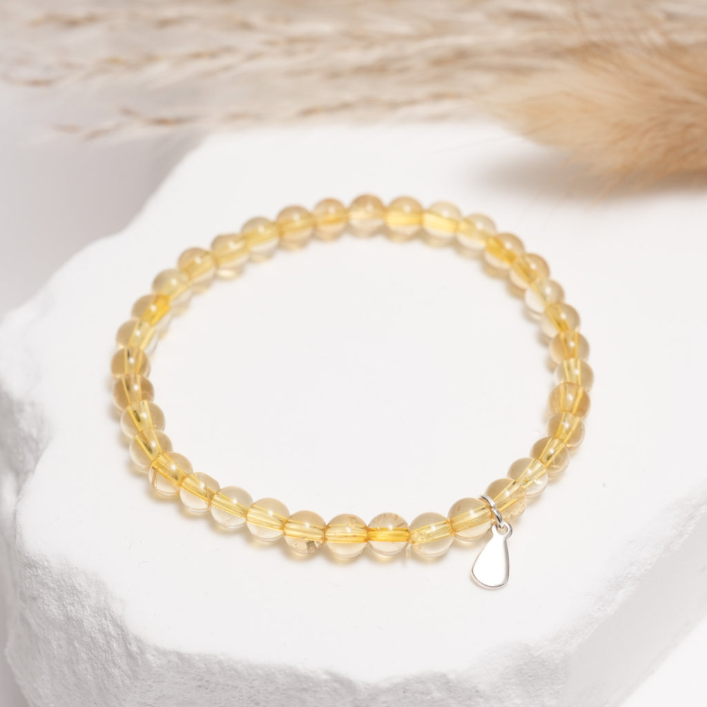 Genuine Citrine Gemstone Bracelet
