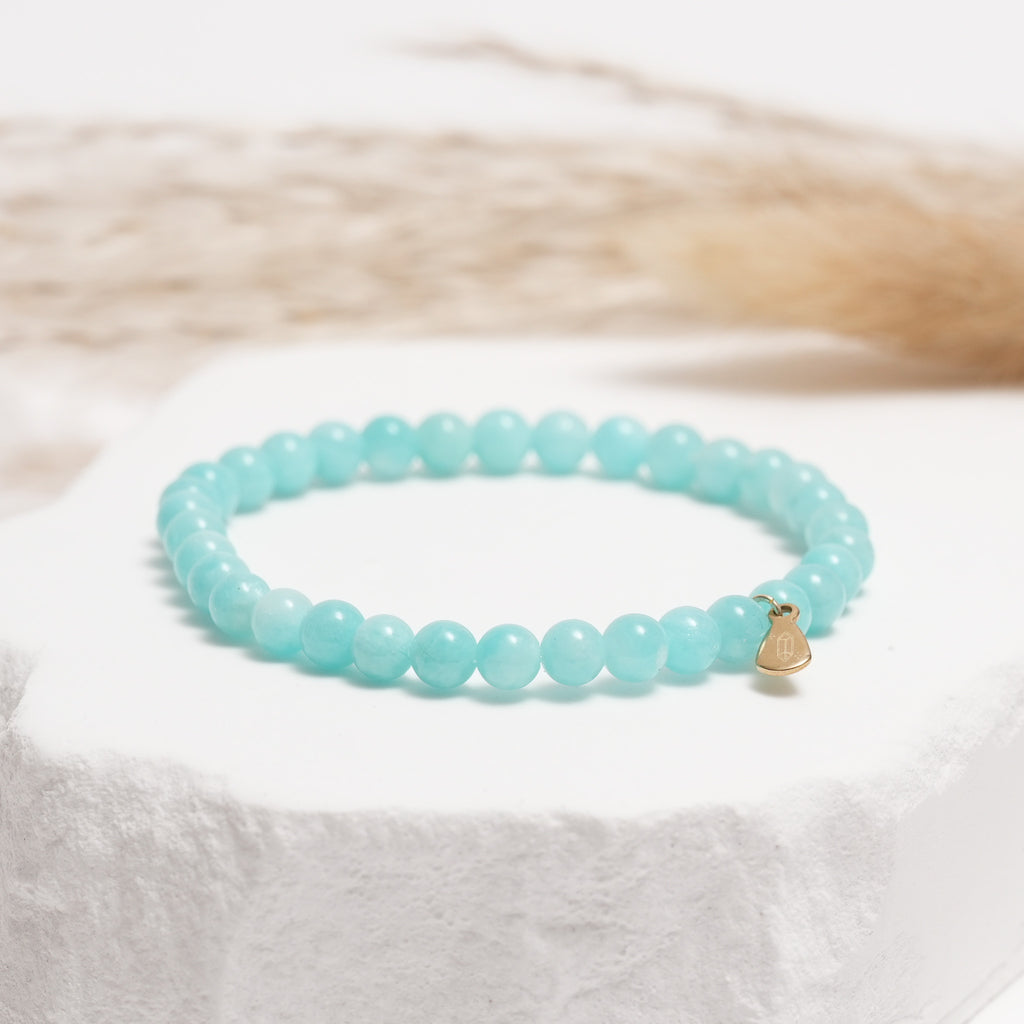 Genuine Amazonite Gemstone Bracelet