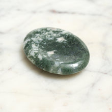 Load image into Gallery viewer, Genuine Moss Agate Worry Stone