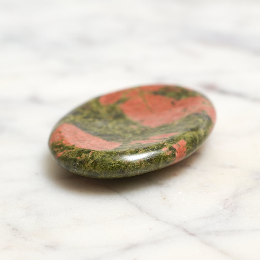 Genuine Unakite Worry Stone
