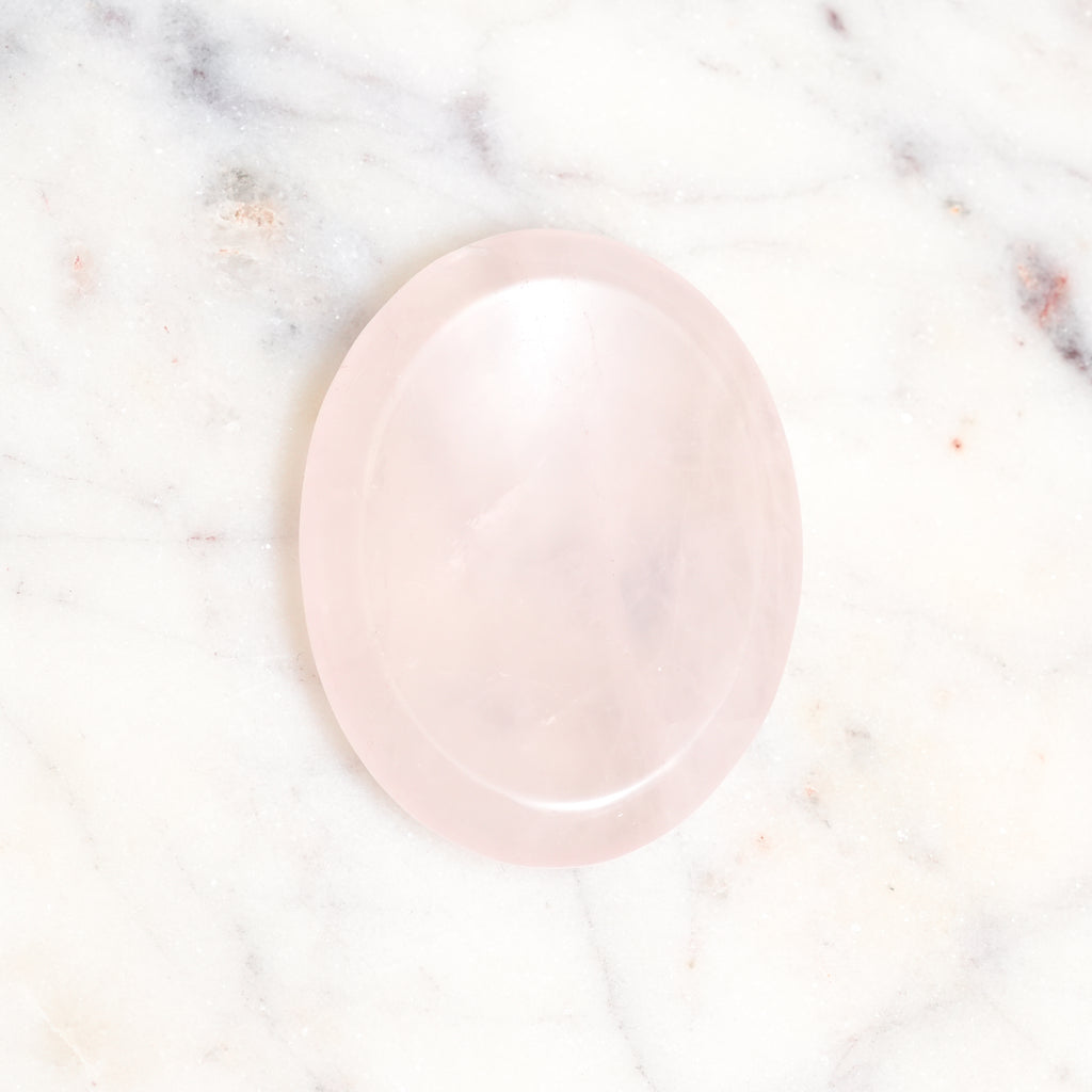 Genuine Rose Quartz Worry Stone