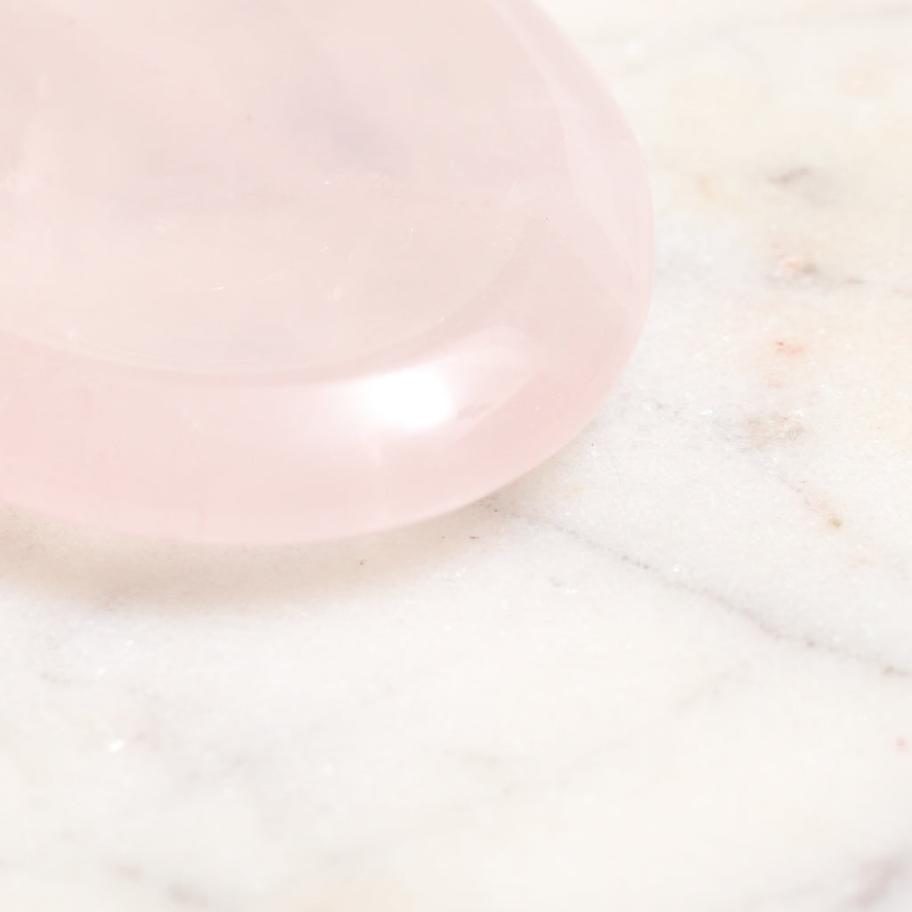 Genuine Rose Quartz Worry Stone