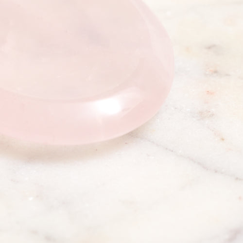 Genuine Rose Quartz Worry Stone