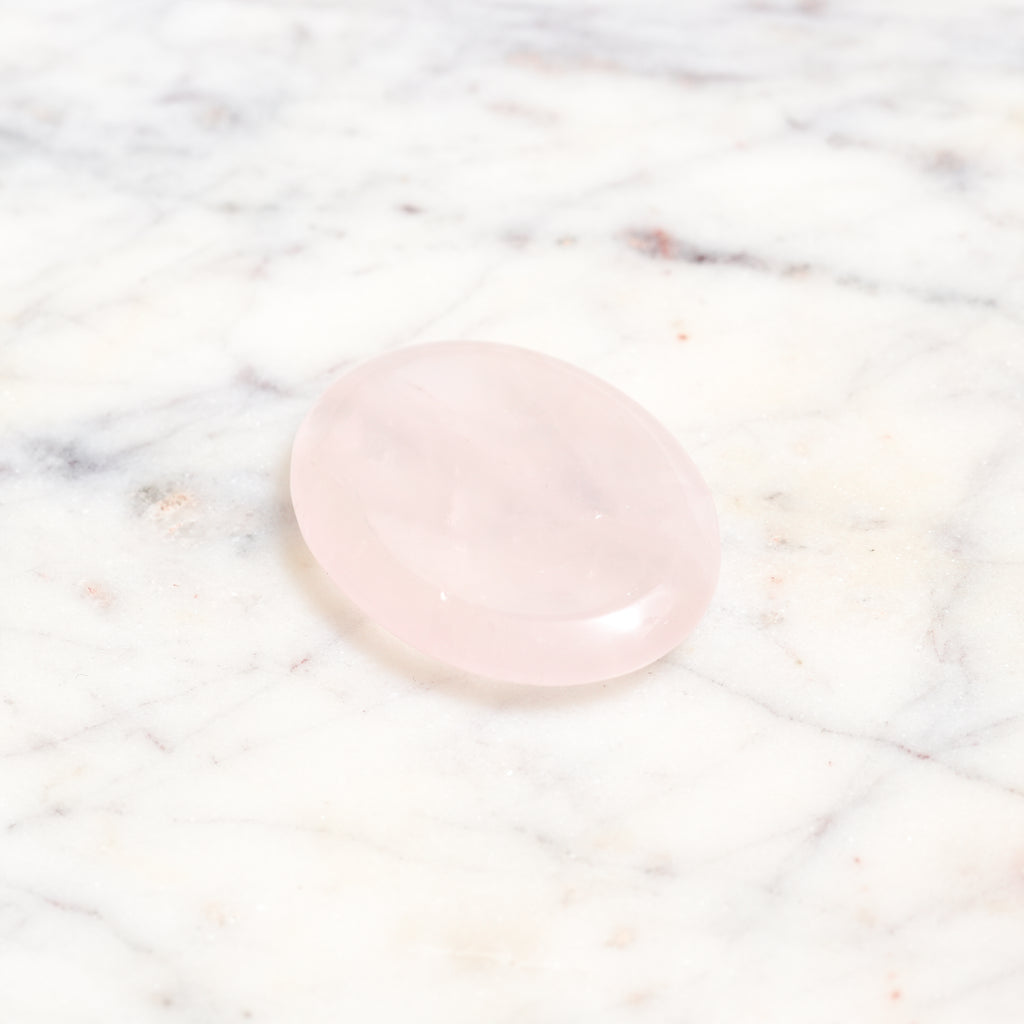 Genuine Rose Quartz Worry Stone