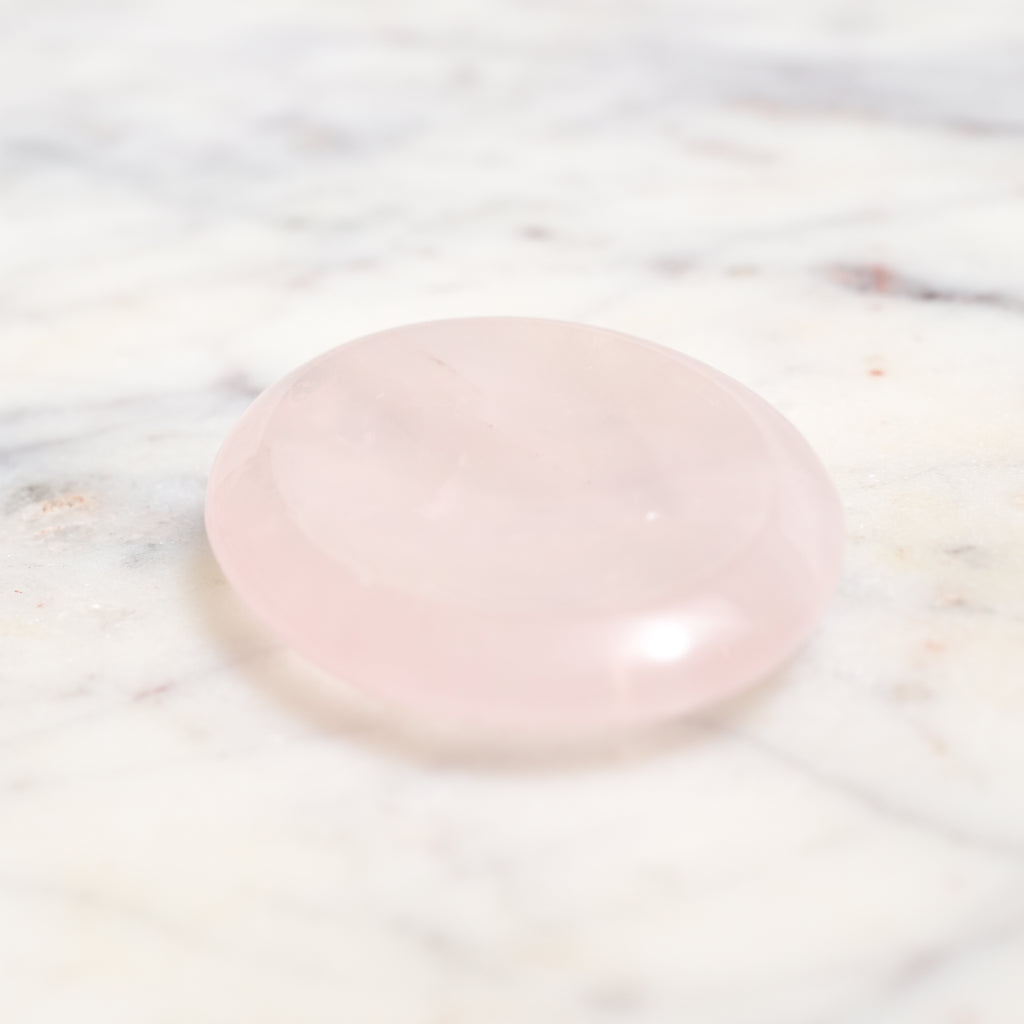 Genuine Rose Quartz Worry Stone