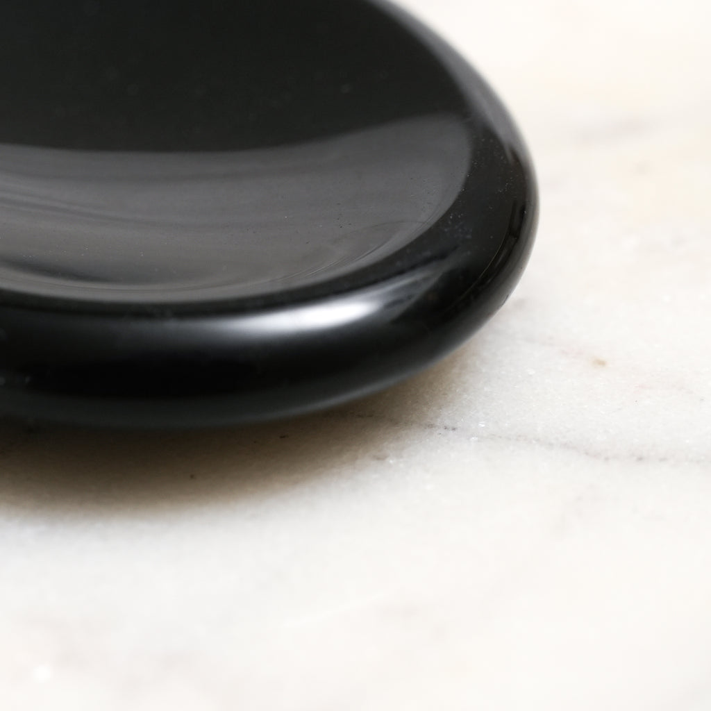 Genuine Black Obsidian Worry Stone