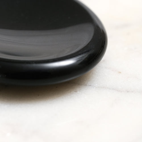 Genuine Black Obsidian Worry Stone
