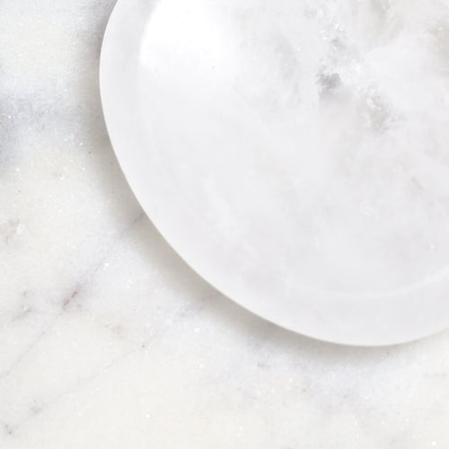 Genuine Clear Quartz Worry Stone