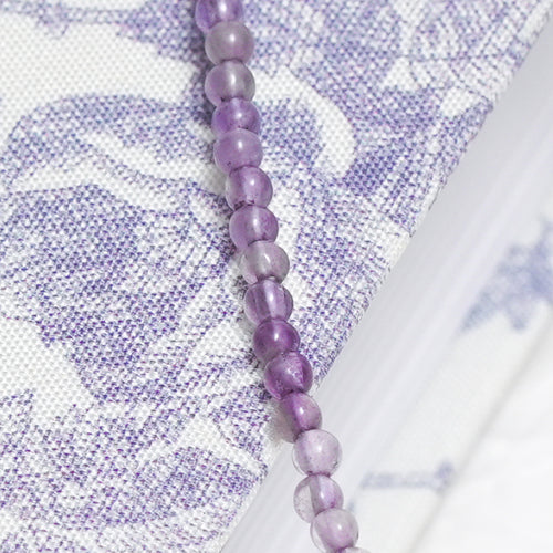 Genuine Uruguayan Amethyst Gemstone Beaded Necklace, Choker