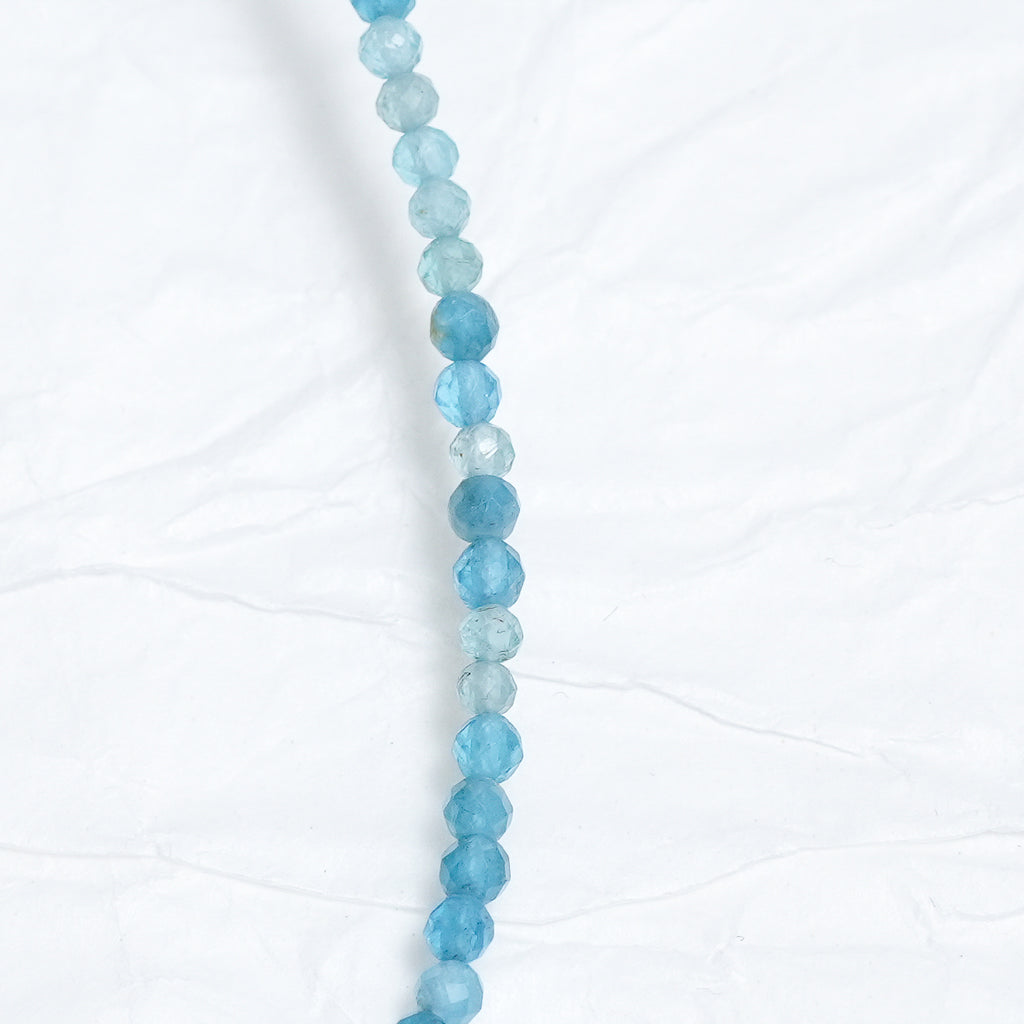 Genuine Apatite Gemstone Beaded Necklace, Choker