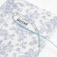 Load image into Gallery viewer, Genuine Aquamarine Gemstone Beaded Necklace, Choker