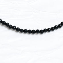 Load image into Gallery viewer, Genuine Black Agate Gemstone Beaded Necklace, Choker