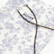 Load image into Gallery viewer, Genuine Black Obsidian Gemstone Beaded Necklace, Choker