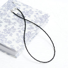 Load image into Gallery viewer, Genuine Black Spinel Gemstone Beaded Necklace, Choker