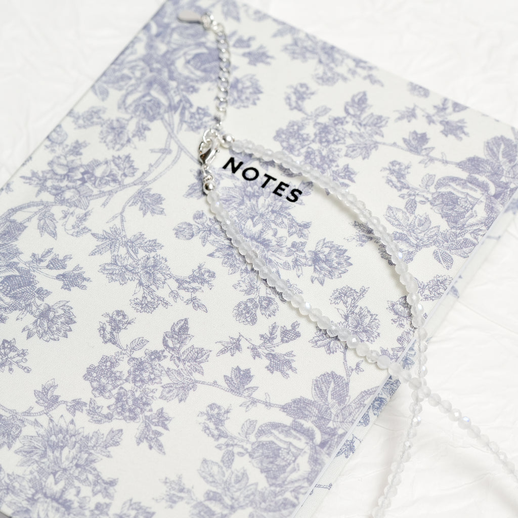 Genuine Blue Moonstone Gemstone Beaded Necklace, Choker