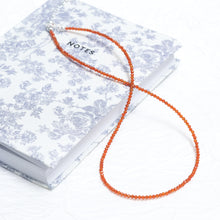 Load image into Gallery viewer, Genuine Carnelian Gemstone Beaded Necklace, Choker