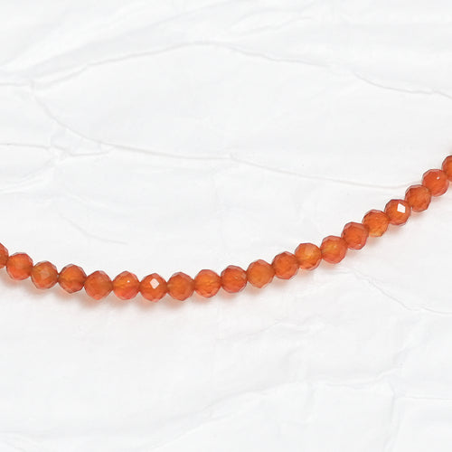 Genuine Carnelian Gemstone Beaded Necklace, Choker