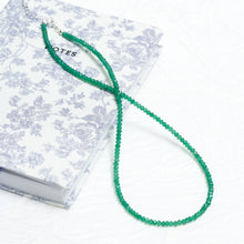 Load image into Gallery viewer, Genuine Chrysoprase Gemstone Beaded Necklace, Choker