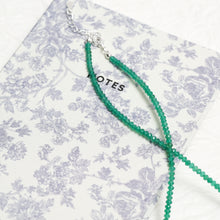 Load image into Gallery viewer, Genuine Chrysoprase Gemstone Beaded Necklace, Choker