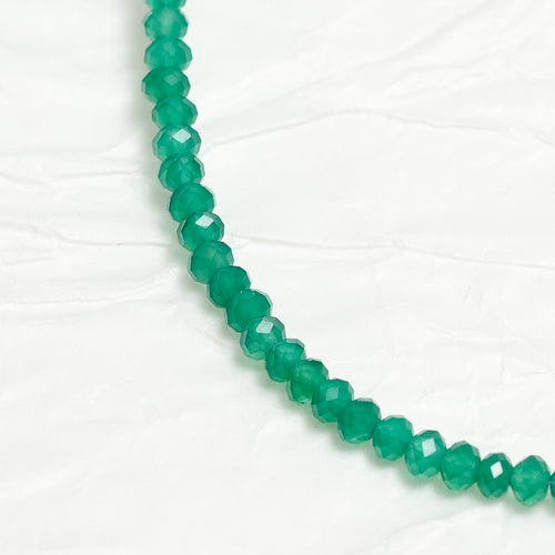 Genuine Chrysoprase Gemstone Beaded Necklace, Choker