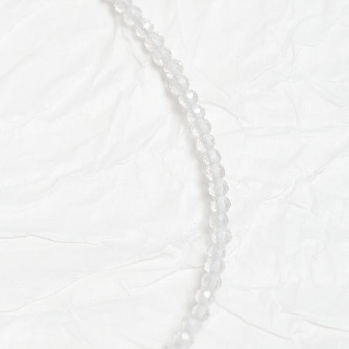 Genuine Clear Quartz Gemstone Beaded Necklace, Choker