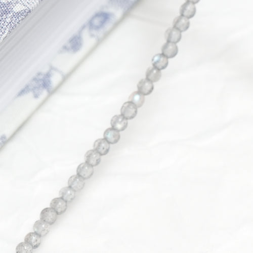 Genuine Grey Moonstone Gemstone Beaded Necklace, Choker
