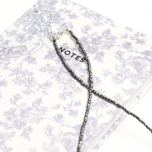 Load image into Gallery viewer, Genuine Hematite Gemstone Beaded Necklace, Choker