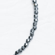 Load image into Gallery viewer, Genuine Hematite Gemstone Beaded Necklace, Choker
