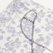 Load image into Gallery viewer, Genuine Iolite Gemstone Beaded Necklace, Choker