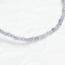 Load image into Gallery viewer, Genuine Iolite Gemstone Beaded Necklace, Choker