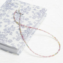 Load image into Gallery viewer, Genuine Rainbow Tourmaline Gemstone Beaded Necklace, Choker