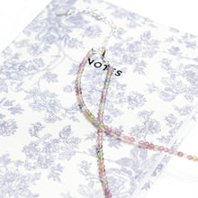 Load image into Gallery viewer, Genuine Rainbow Tourmaline Gemstone Beaded Necklace, Choker