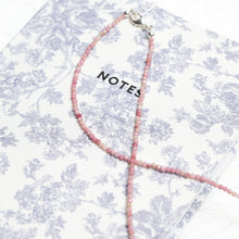 Load image into Gallery viewer, Genuine Rhodonite Gemstone Beaded Necklace, Choker