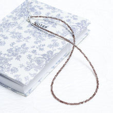 Load image into Gallery viewer, Genuine Smoky Quartz Gemstone Beaded Necklace, Choker