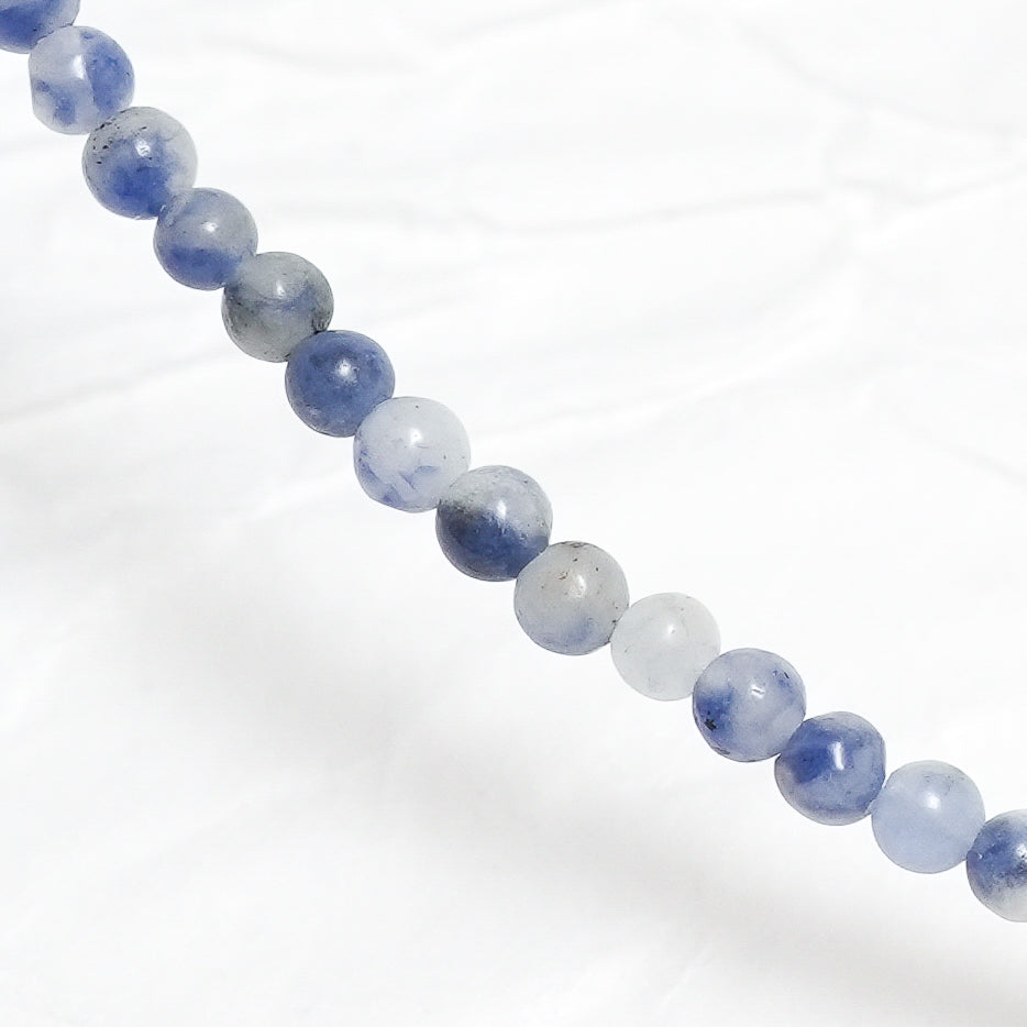 Genuine Sodalite Gemstone Beaded Necklace, Choker