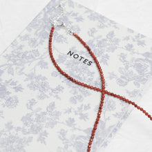 Load image into Gallery viewer, Genuine Southern Red Agate Gemstone Beaded Necklace, Choker