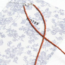 Load image into Gallery viewer, Genuine Southern Red Agate Gemstone Beaded Necklace, Choker