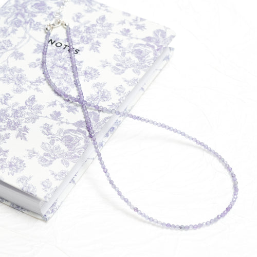 Genuine Tanzanite Gemstone Beaded Necklace, Choker