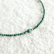Load image into Gallery viewer, Genuine Green Phantom Quartz &amp; Malachite Necklace