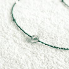 Load image into Gallery viewer, Genuine Green Phantom Quartz &amp; Malachite Necklace