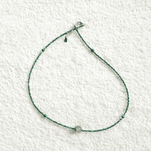 Load image into Gallery viewer, Genuine Green Phantom Quartz &amp; Malachite Necklace