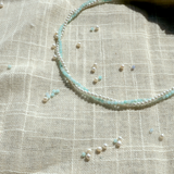Amazonite & Pearl Gemstone Necklace