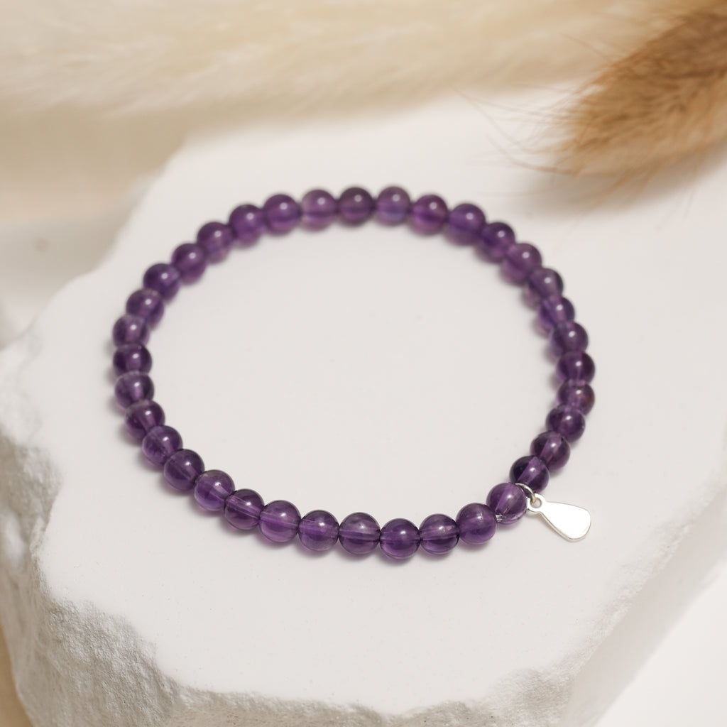 Genuine Uruguayan Amethyst Gemstone Bracelet