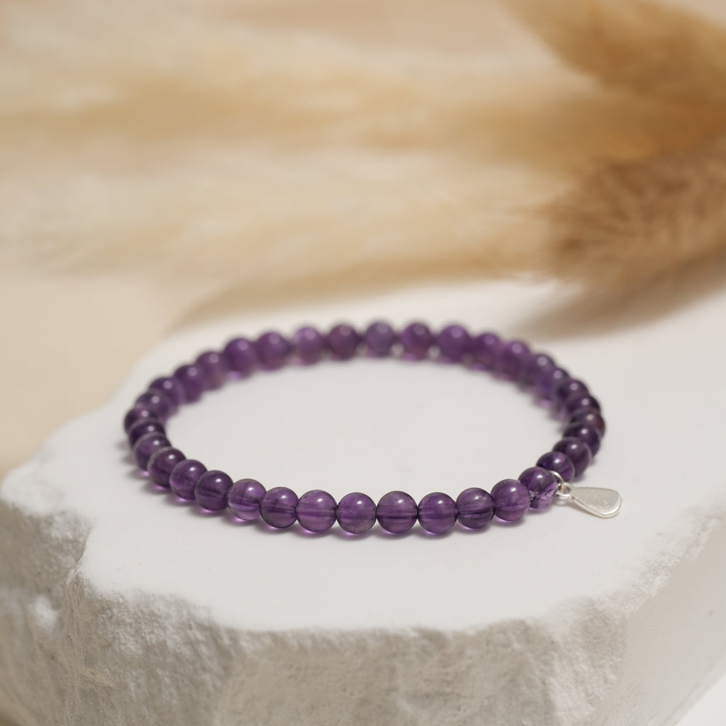 Genuine Uruguayan Amethyst Gemstone Bracelet