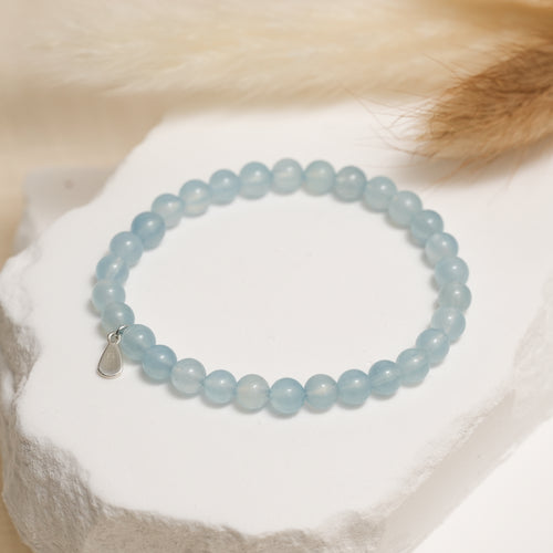 Genuine Aquamarine Gemstone Bracelet