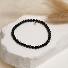 Load image into Gallery viewer, Genuine Black Obsidian Gemstone Bracelet