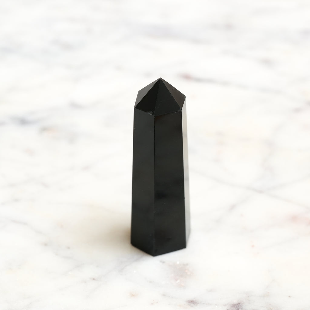 Genuine Black Obsidian Crystal Point