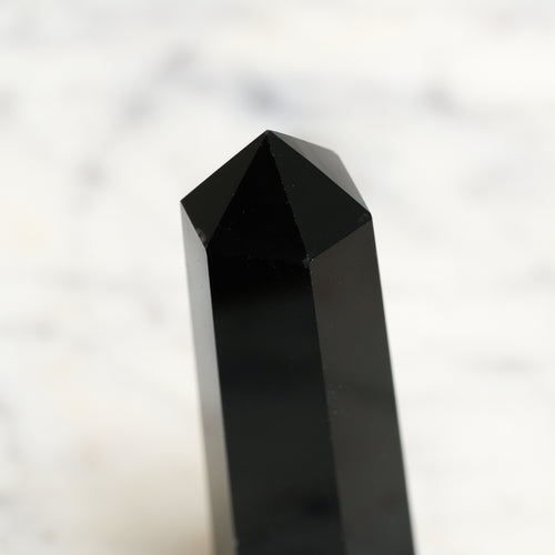 Genuine Black Obsidian Crystal Point