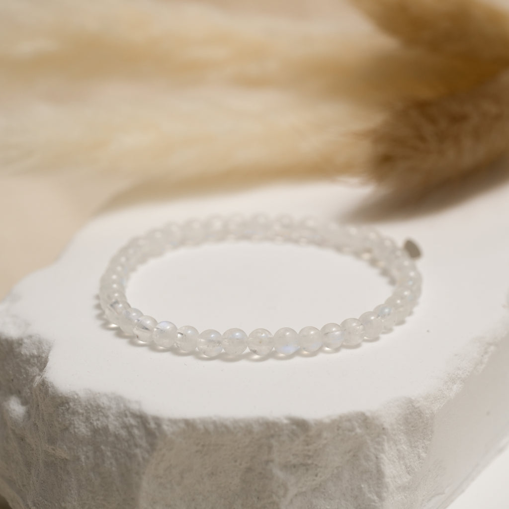 Genuine Blue Moonstone Gemstone Bracelet