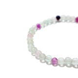 Genuine Rainbow Fluorite Gemstone Bracelet